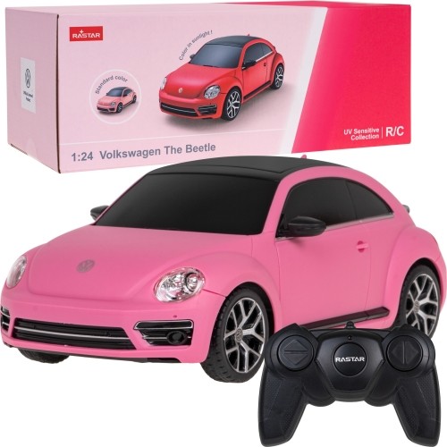 Samochód zdalnie sterowany Volkswagen Beetle 1:24 RASTAR, biały
