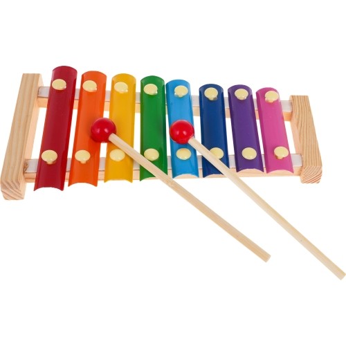 Drewniany zestaw instrumentów muzycznych