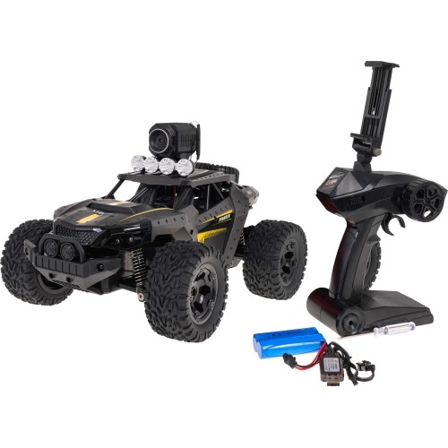 Samochodzik MEGA Crawler PIONEER z kamerą, szary
