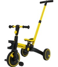 Rowerek trójkołowy Happy Bike 3in1 Sportrike, żółty