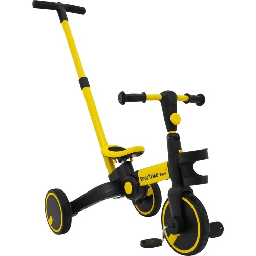 Rowerek trójkołowy Happy Bike 3in1 Sportrike, żółty