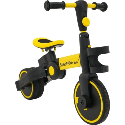 Rowerek trójkołowy Happy Bike 3in1 Sportrike, żółty