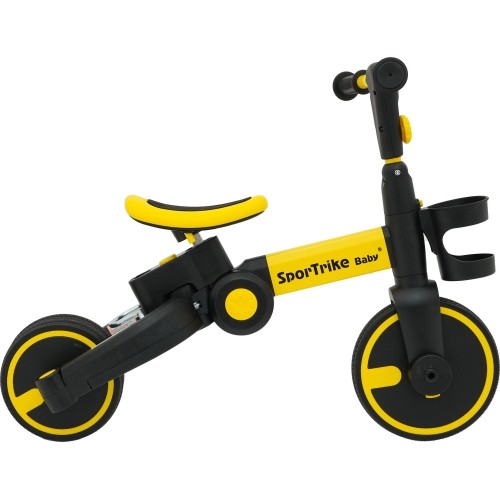 Rowerek trójkołowy Happy Bike 3in1 Sportrike, żółty