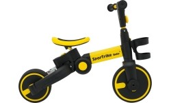 Rowerek trójkołowy Happy Bike 3in1 Sportrike, żółty