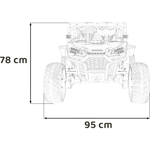 Pojazd elektryczny dla dzieci HONDA Talon 4x4, czarny