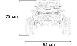 Pojazd elektryczny dla dzieci HONDA Talon 4x4, czarny
