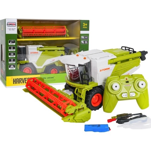 Kombajn zdalnie sterowany Harvester 1:24, zielony