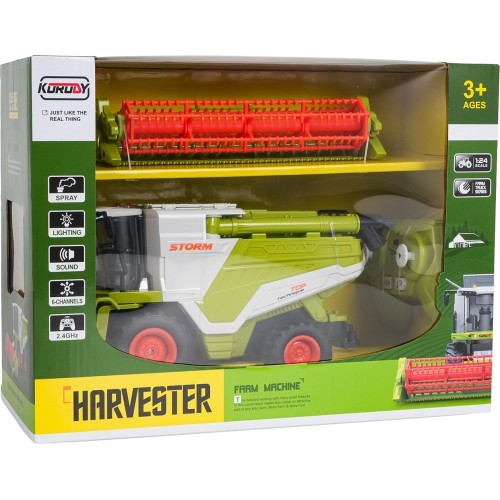 Kombajn zdalnie sterowany Harvester 1:24, zielony