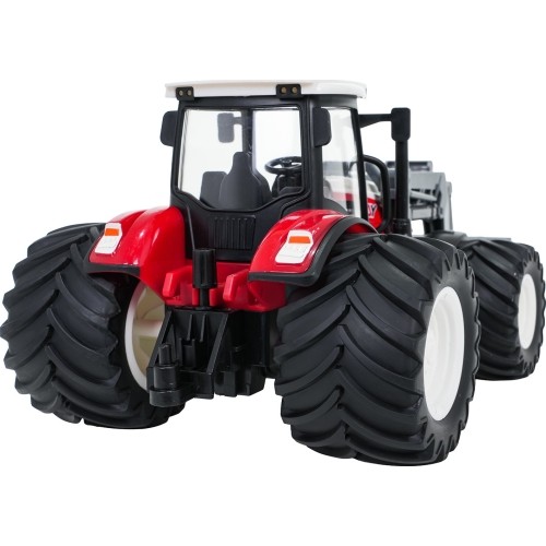 Traktor z buldożerem zdalnie sterowany R/C 1:24, czerwony