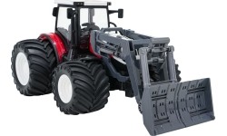 Traktor z buldożerem zdalnie sterowany R/C 1:24, czerwony