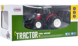 Traktor z buldożerem zdalnie sterowany R/C 1:24, czerwony