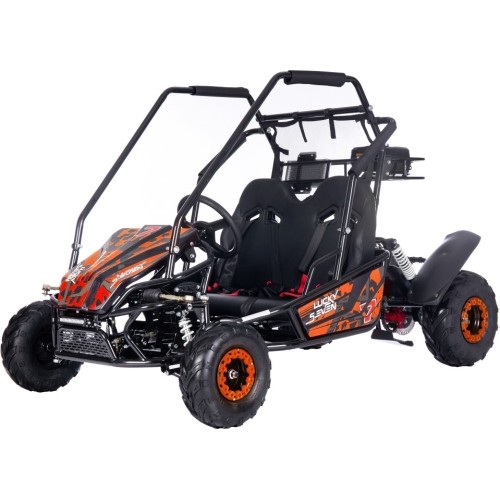 Gokart spalinowy Lucky Seven Lift, dwuosobowy, pomarańczowy