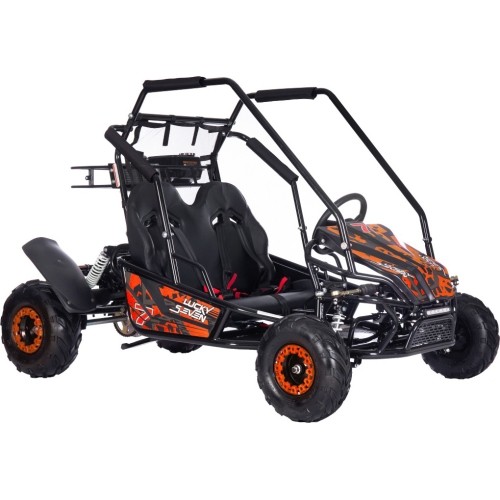 Gokart spalinowy Lucky Seven Lift, dwuosobowy, pomarańczowy