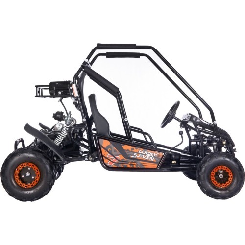 Gokart spalinowy Lucky Seven Lift, dwuosobowy, pomarańczowy