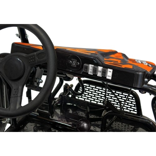 Gokart spalinowy Lucky Seven Lift, dwuosobowy, pomarańczowy