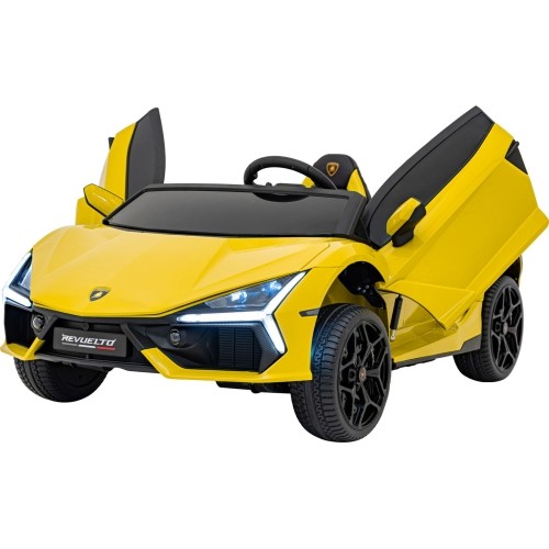 Pojazd elektryczny Lamborghini Revuelto XL, żółty