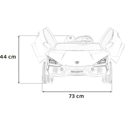 Pojazd elektryczny Lamborghini Revuelto XL, żółty