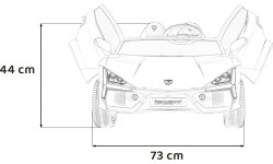 Pojazd elektryczny Lamborghini Revuelto XL, żółty