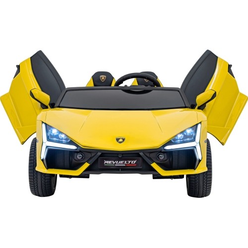 Pojazd elektryczny Lamborghini Revuelto XL, żółty