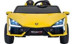 Pojazd elektryczny Lamborghini Revuelto XL, żółty