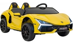 Pojazd elektryczny Lamborghini Revuelto XL, żółty