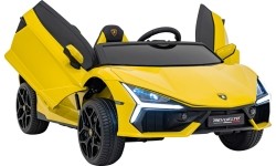 Pojazd elektryczny Lamborghini Revuelto XL, żółty
