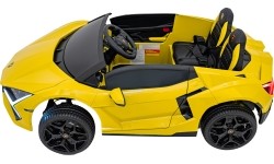 Pojazd elektryczny Lamborghini Revuelto XL, żółty