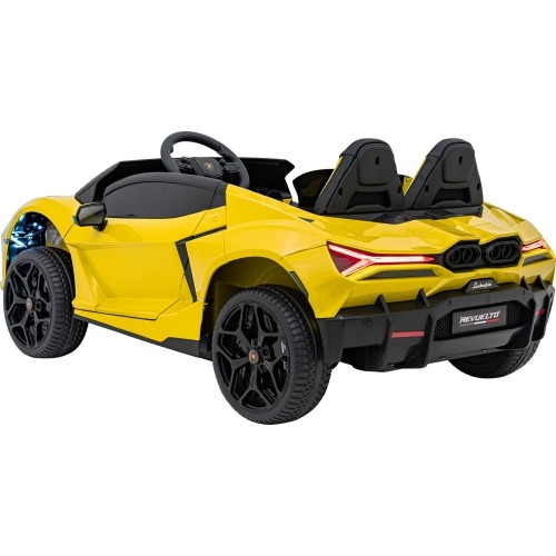 Pojazd elektryczny Lamborghini Revuelto XL, żółty