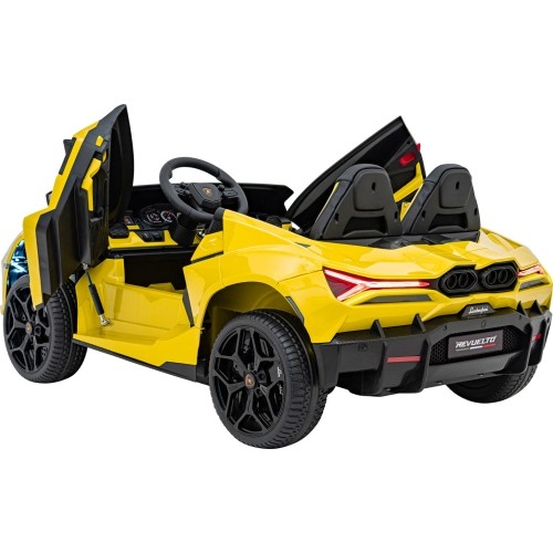 Pojazd elektryczny Lamborghini Revuelto XL, żółty