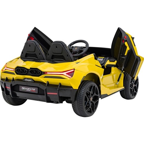 Pojazd elektryczny Lamborghini Revuelto XL, żółty
