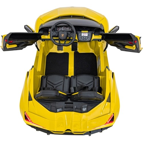 Pojazd elektryczny Lamborghini Revuelto XL, żółty