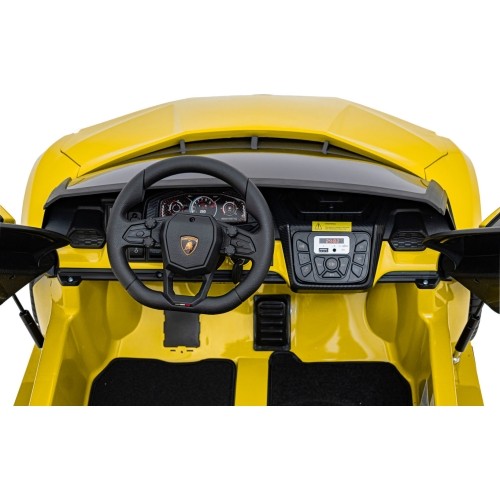 Pojazd elektryczny Lamborghini Revuelto XL, żółty