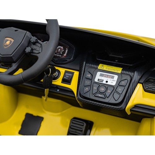 Pojazd elektryczny Lamborghini Revuelto XL, żółty