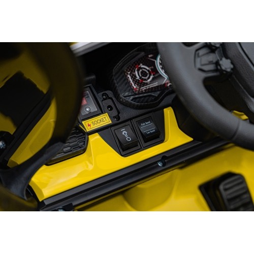 Pojazd elektryczny Lamborghini Revuelto XL, żółty