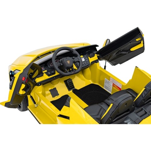 Pojazd elektryczny Lamborghini Revuelto XL, żółty