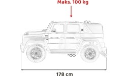Pojazd elektryczny Mercedes Benz Maybach G650 Strong, biały