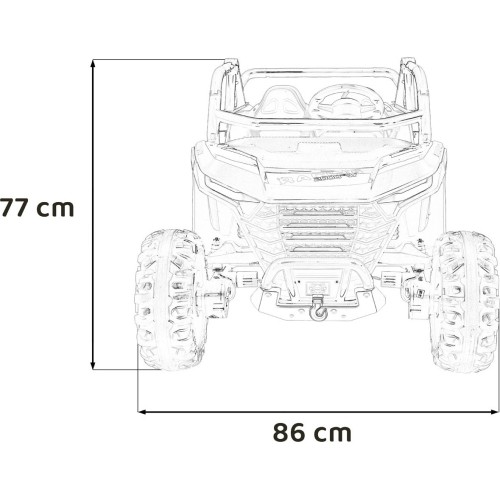 Samochód elektryczny dla dzieci RACING Road 2000 czarny