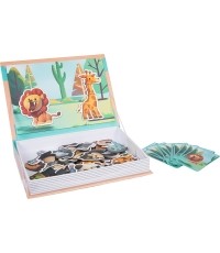 Puzzle magnetyczne z książeczką „Safari"