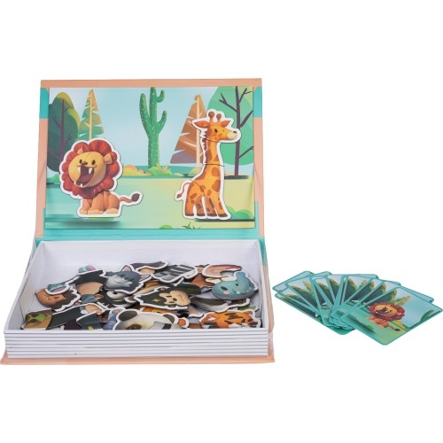 Puzzle magnetyczne z książeczką „Safari"