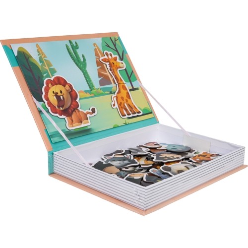 Puzzle magnetyczne z książeczką „Safari"