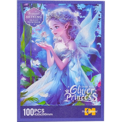 Puzzle 100 elementów Księżniczka niebieskie