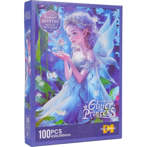 Puzzle 100 elementów Księżniczka niebieskie