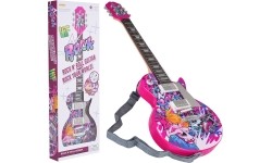 Zestaw z różową gitarą