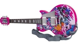 Zestaw z różową gitarą