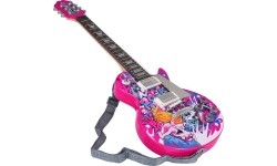 Zestaw z różową gitarą