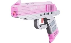 Różowy klocki-konstrukcja pistolet, 237 elementów