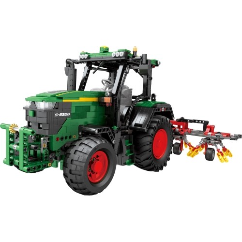 Klocki konstrukcyjne Zielony Traktor z akcesoriami, 1828 elementów