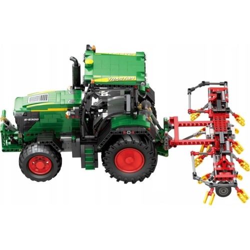 Klocki konstrukcyjne Zielony Traktor z akcesoriami, 1828 elementów