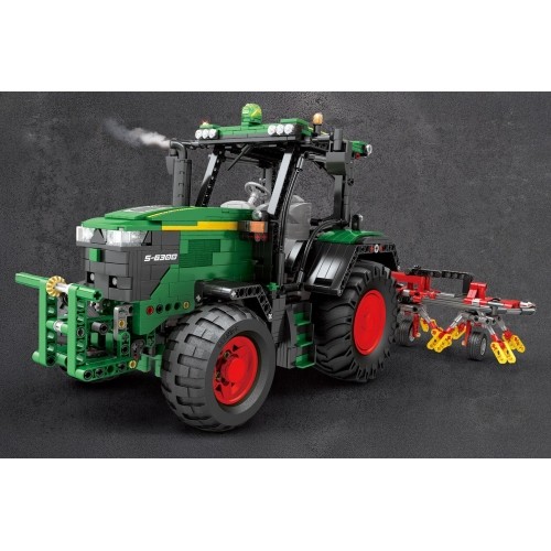 Klocki konstrukcyjne Zielony Traktor z akcesoriami, 1828 elementów