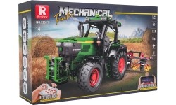 Klocki konstrukcyjne Zielony Traktor z akcesoriami, 1828 elementów